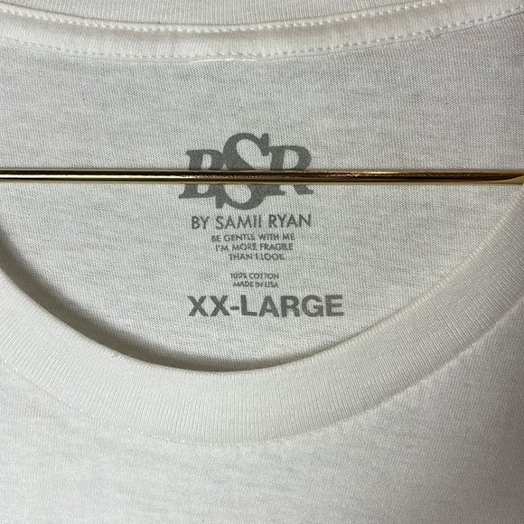 NEW BSR By Samii Ryan “Give Me The Blues” Cropped Tee - Picture 3 of 5